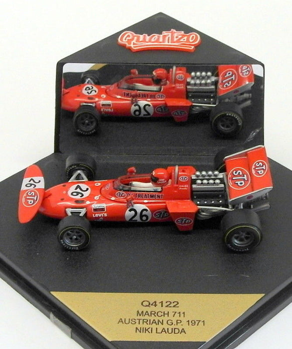 Quartzo 1/43 Scale Q4122 - F1 March 711 - Austrian GP 1971 #26 N.Lauda