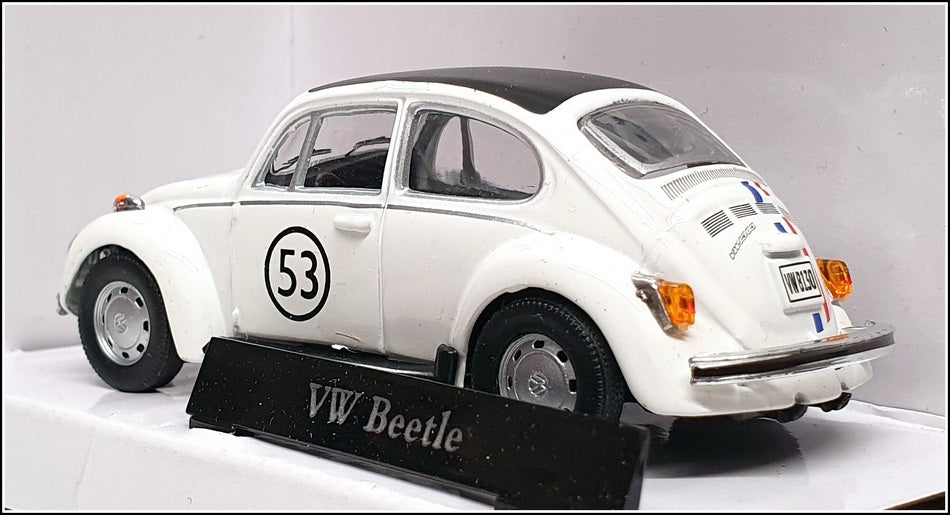 Cararama 1/43 Scale 251PND - Volkswagen Beetle Herbie #53 - White