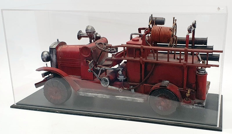 Unbranded 39cm Long Tin Fire Truck UB0903 - SO Ppaire Fire Dept Truck