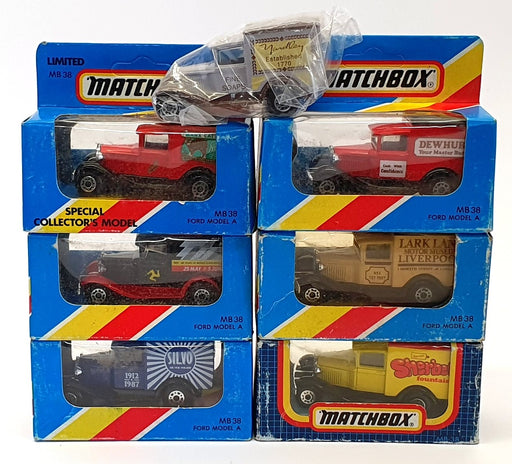 Matchbox Appx 8cm Long Diecast ST007 - Set Of 7 Assorted Vans