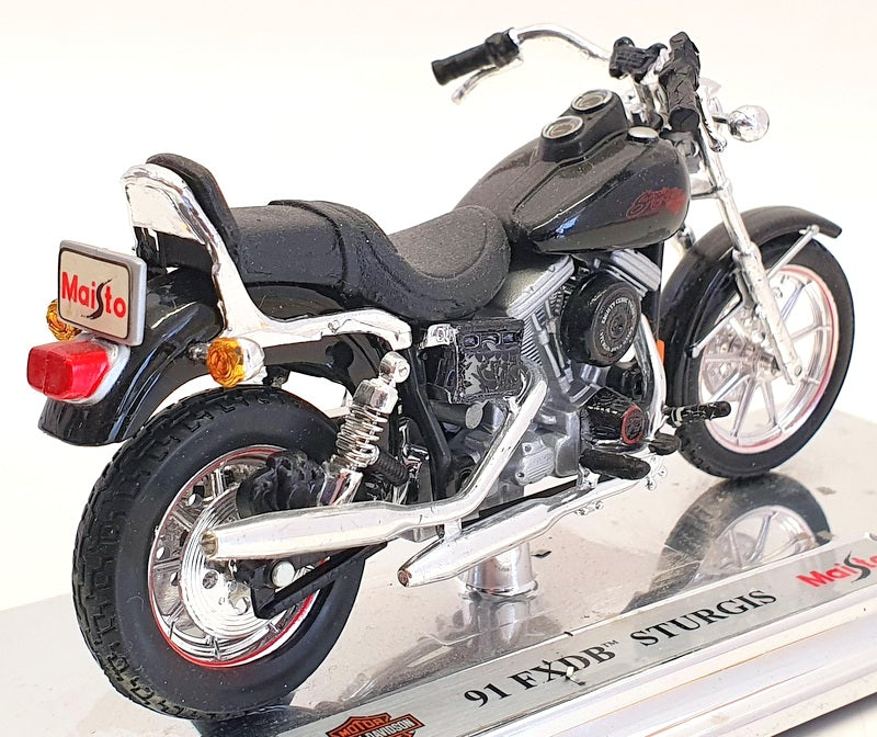 Maisto 1/18 Scale Motorcycle 39372 - 1991 Harley Davidson FXDB Sturgis
