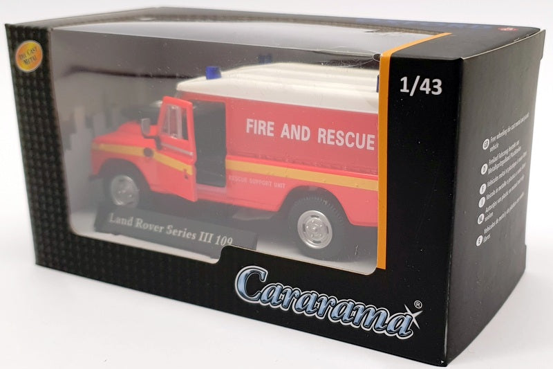 Cararama 1/43 Model 553940 - Land Rover Series 3 109 Hard Top Fire & Rescue