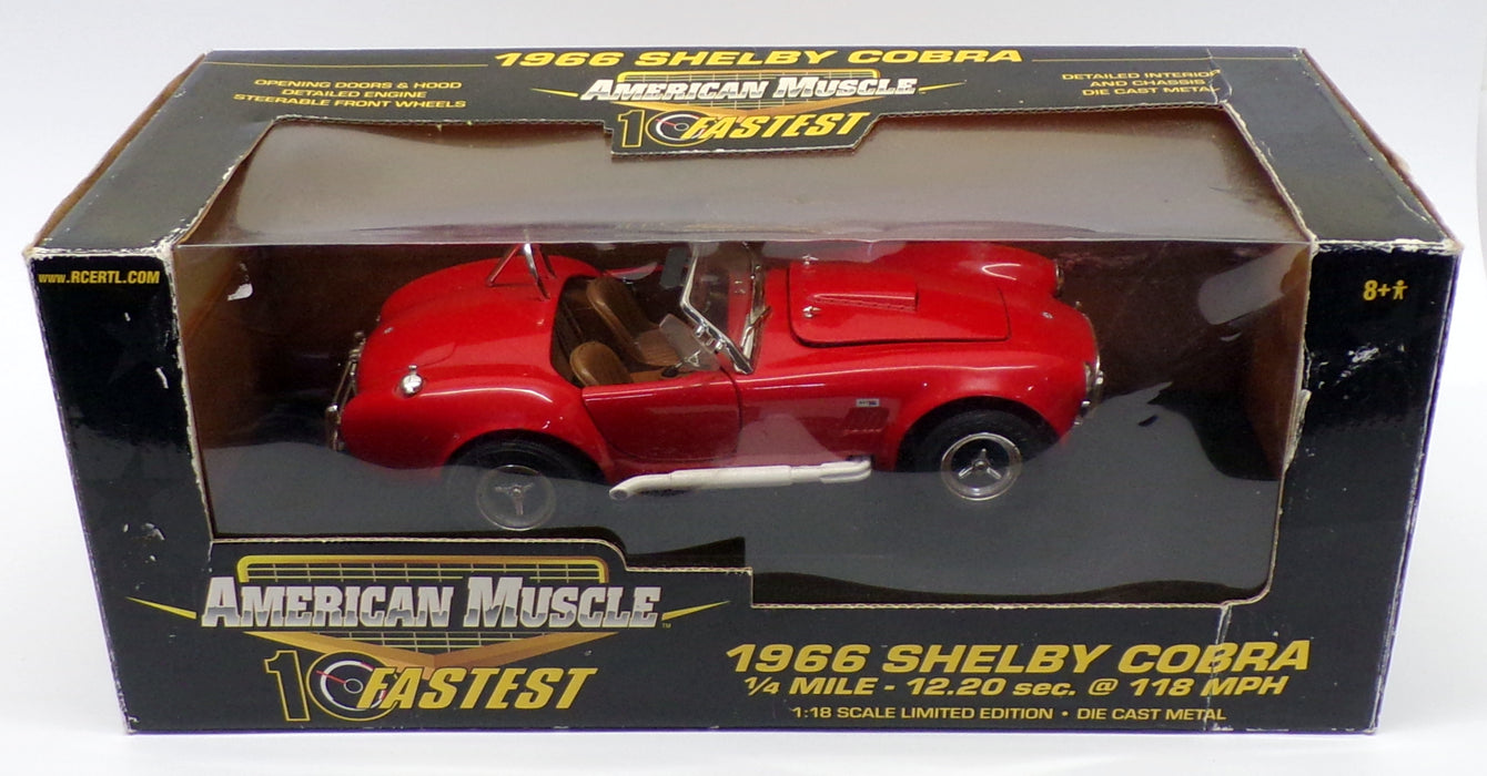 Ertl American Muscle 1/18 Scale 32760 - 1966 Shelby Cobra - Red