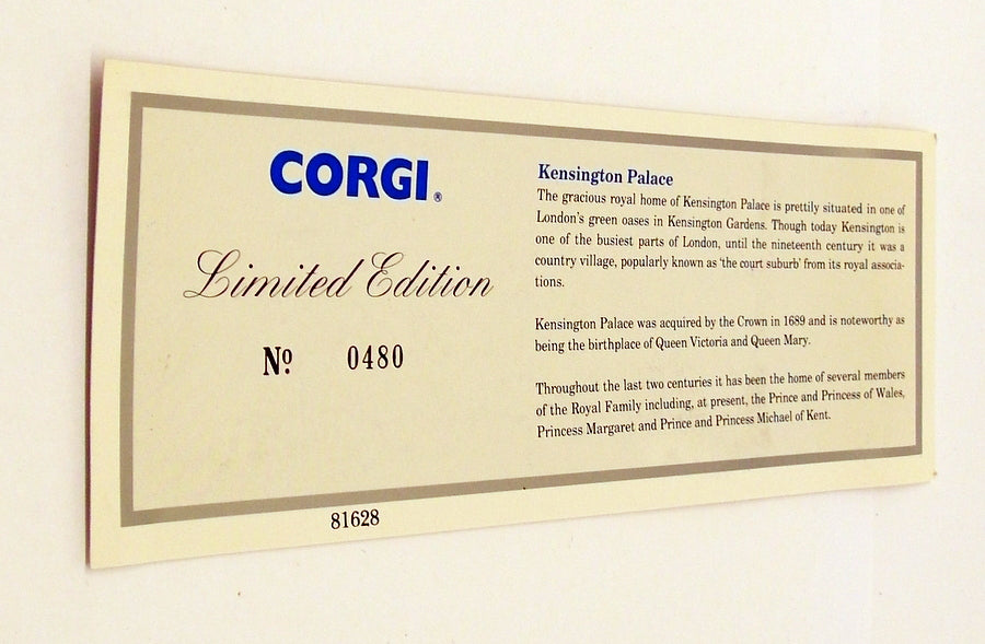 Corgi Appx 12cm Long Diecast 97154 - Kensington Thornycroft Van