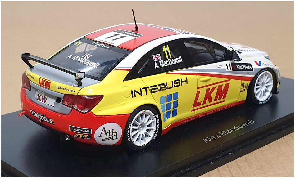 Spark 1/43 Scale S2492 - Chevrolet Cruze 1.6T Macau WTCC 2012 #11 Macdowall