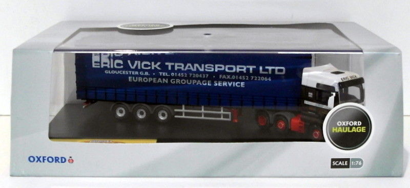 Oxford Diecast 1/76 Scale MAN02CS - MAN TGX - Eric Vick Transport