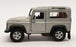 Land Rover Defender - Silver - Kinsmart Pull Back & Go Diecast Metal Model Car