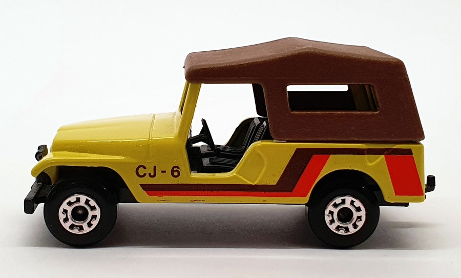 Matchbox Superfast Appx 7cm Long Diecast 53 - CJ-6 Jeep - Yellow