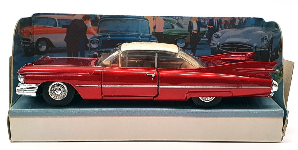 Matchbox Dinky 1/43 Scale DY-7 - 1959 Cadillac Coupe De Ville - Metallic Red