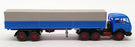 Wiking 1/87 Scale 515 - Mercedes Benz Sattelzug Truck & Trailer - Blue/Grey