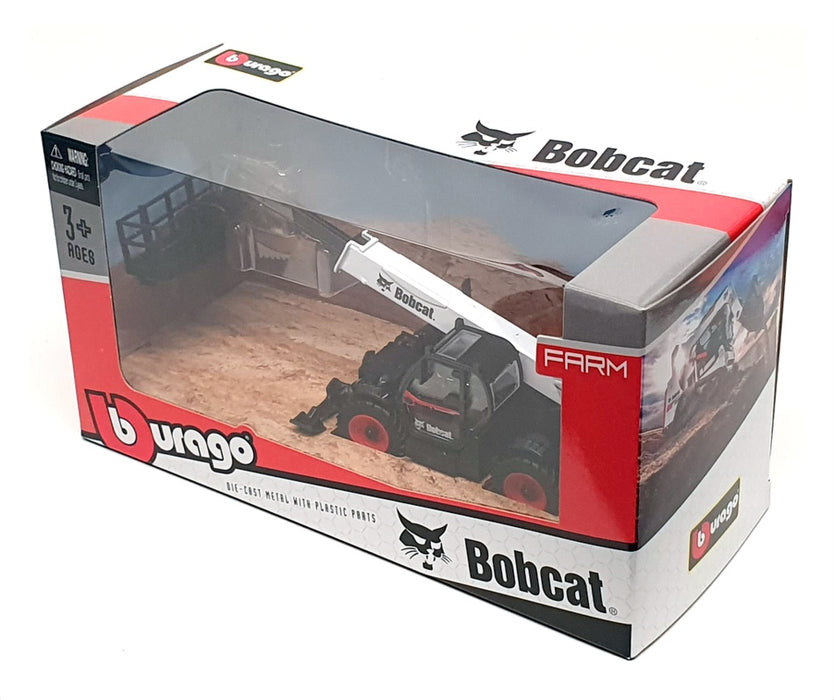 Burago 1/50 Scale 18-32088 - Bobcat Telescopic Telehandler With Man Platform