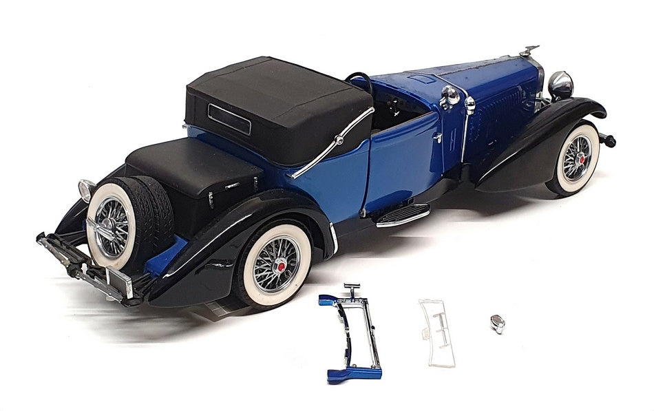 Franklin Mint 1/24 Scale 251022R - 1933 Duesenberg J Victoria - Blue/Black