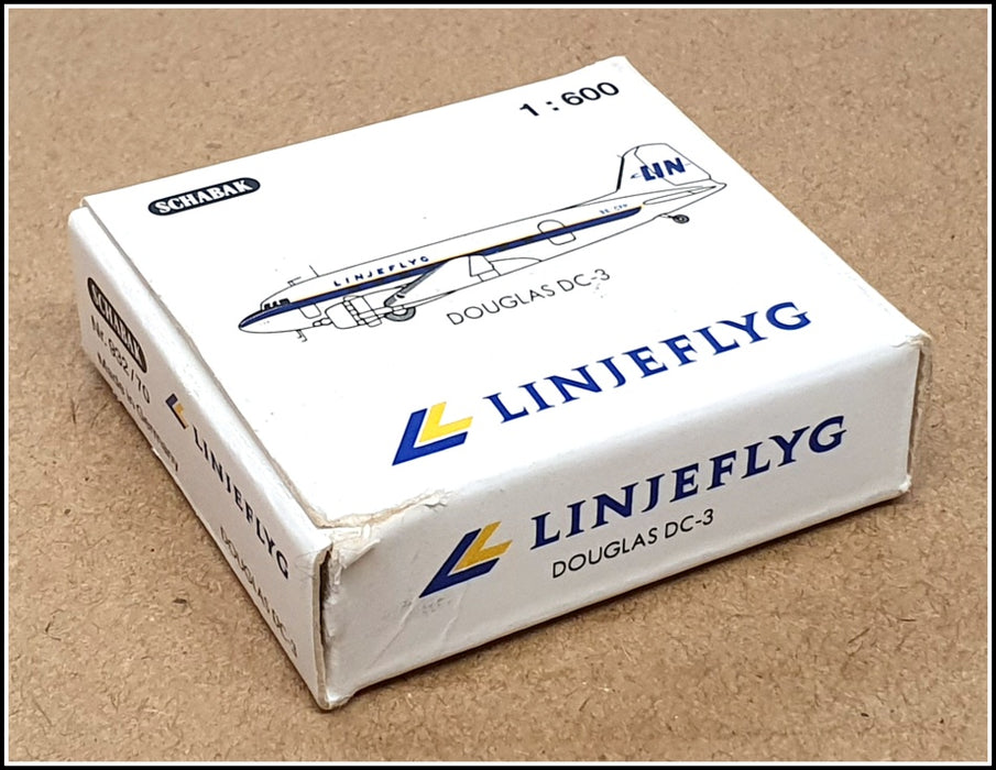 Schabak 1/600 Scale 932/70 - Douglas DC-3 Aircraft - Linjeflyg
