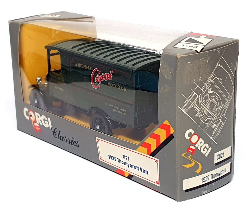 Corgi 1/50 Scale Diecast C821 - 1929 Thornycroft Van - Green
