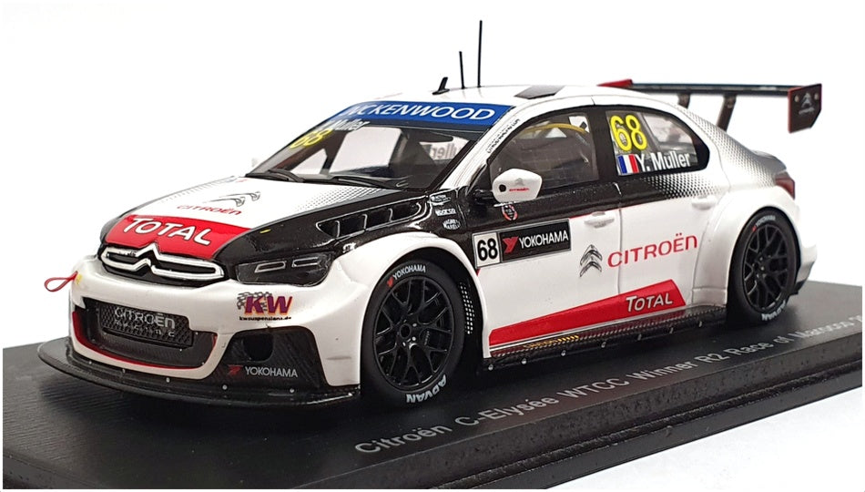 Spark 1/43 Scale S4525 - Citroen C-Elysee WTCC Winner R2 Race Of Marocco 2015