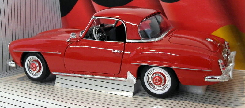Ertl 1/18 Scale Diecast 7465 - Mercedes Benz 190 SL Coupe - Red