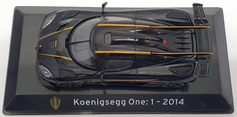 Altaya 1/43 Scale 1911IR - 2014  Koenigsegg One:1 - Black