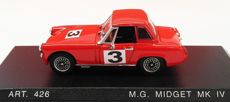 Detail Cars 1/43 Scale ART426 - 1969 MG Midget MkIV Racing Car - Red