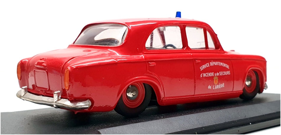 Eligor 1/43 Scale Diecast 1356 - Peugeot 403 Pompier Fire Car - Red
