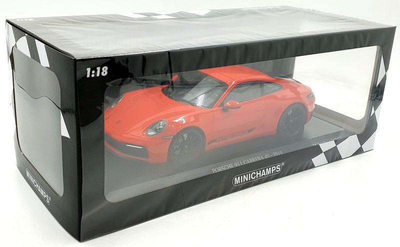 Minichamps 1/18 Scale Diecast 155 067327 - Porsche 911 Carrera 4S 2019 - Orange