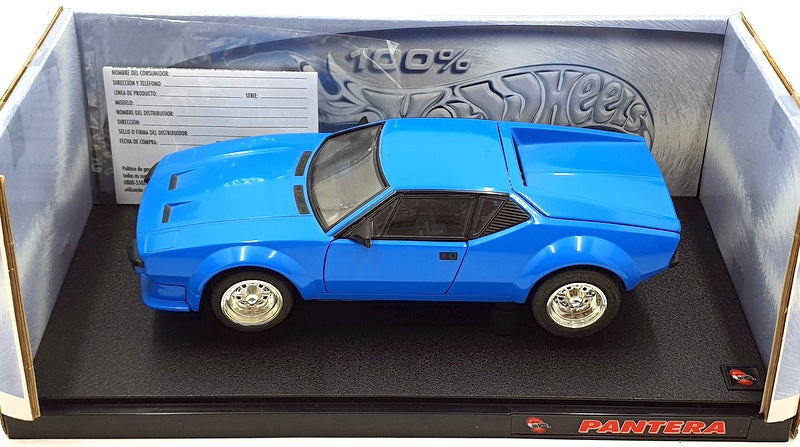 Hot Wheels 1/18 Scale Diecast 50424 - De Tomaso Pantera - Blue