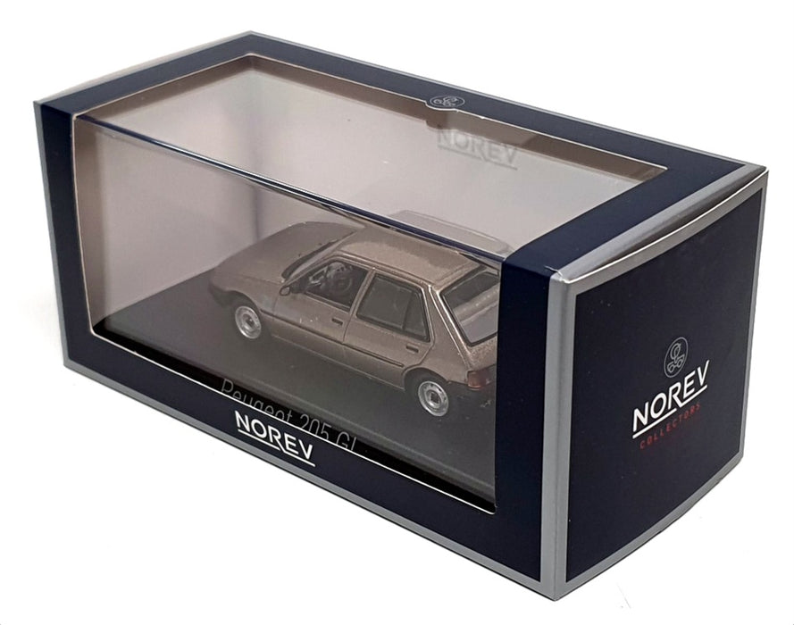 Norev 1/43 Scale Diecast 471724 - 1988 Peugeot 205 GL - Lt Brown
