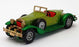 Matchbox Appx 10cm Long Diecast Y-14 - 1931 Stutz Bearcat - Green