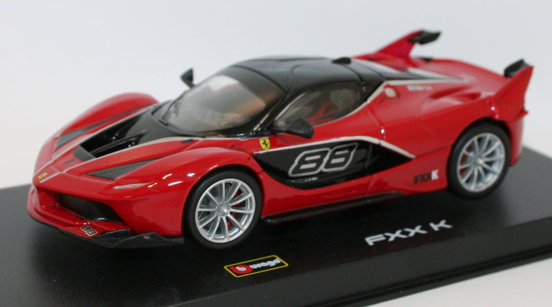Burago - 1/43 Scale diecast - 18-36906 - Ferrari FXX-K #88 Red & Black