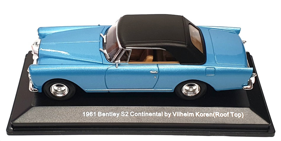 Road Signature 1/43 Scale 43215 - 1961 Bentley S2 Continental - Blue