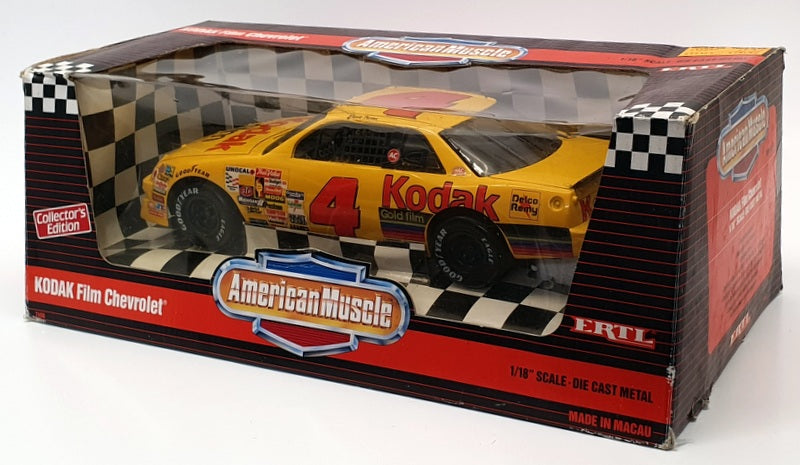 Ertll 1/18 Scale 7450 - Kodak Film Chevrolet Stock Car - #4 Ernie Irvan