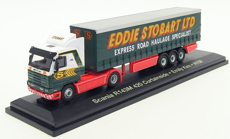 Atlas Editions 1/76 Scale 4 649 119 - Scania R143M 420 Curtainside.- Stobart