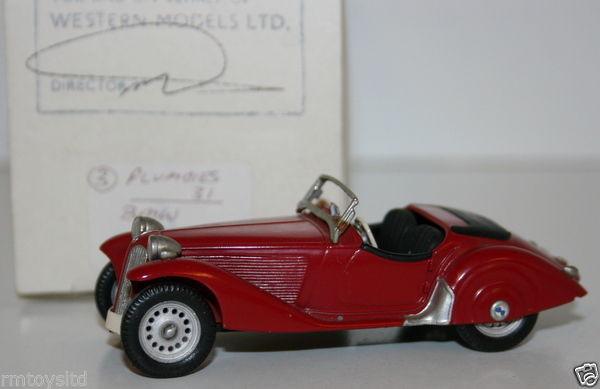 WESTERN MODELS MIKE STEPHENS 1st PROTOTYPE - PLUMBIES - BMW 316 - RED