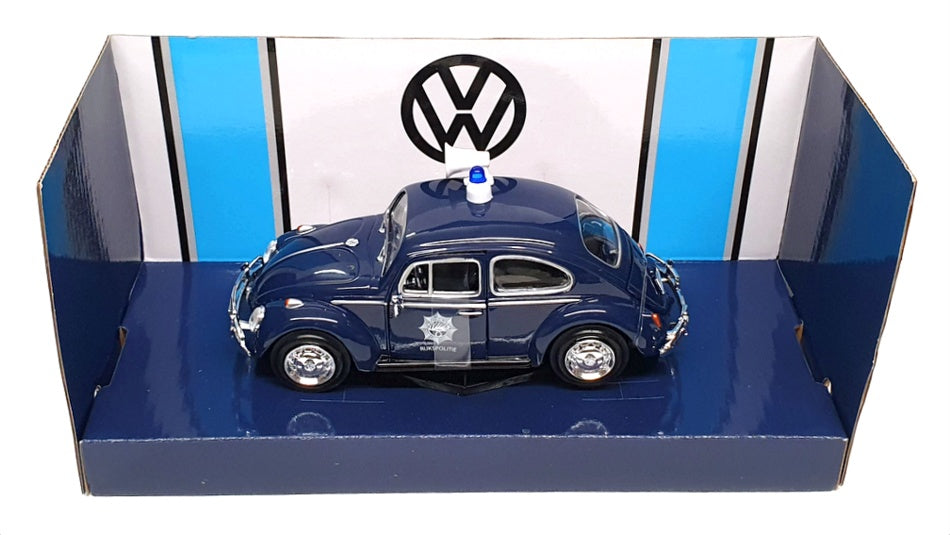 Motor Max 1/24 Scale 79589 - Volkswagen Beetle Dutch Police - Blue