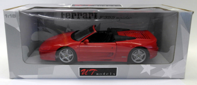 UT Models 1/18 Scale Diecast - 22106 Ferrari F355 Spider 1994 Red Black Interior