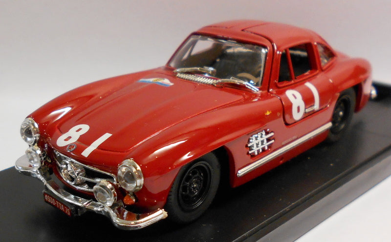 Bang 1/43 Scale Metal Model - 7100 MERCEDES 300 SL TOUR DE FRANCE RED