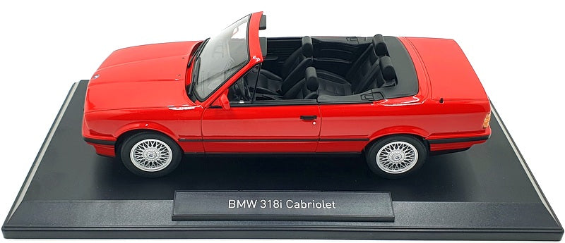 Norev 1/18 Scale Diecast 183210 - BMW 318i Cabriolet 1991 - Red