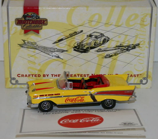 MATCHBOX COLLECTIBLES 1/43 DYG02/B-M - 1957 CHEVROLET BEL AIR CRUISIN WITH COKE