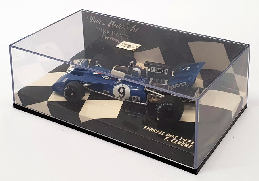 Minichamps 1/43 Scale 430 710009 - F1 Tyrrell 003 1971 - #9 F.Cevert
