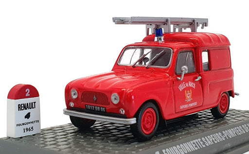 Altaya 1/43 Scale Diecast AL23821G - 1965 Renault 4 Van - Pompiers De Nice