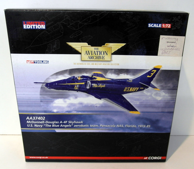 Corgi 1/72 AA37402 McDonnell Douglas A-4F Skyhawk Blue Angels