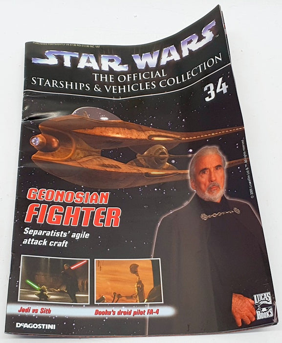 Deagostini 9.5cm Long 34 - Star Wars Starships & Vehicles - Geonosian Fighter