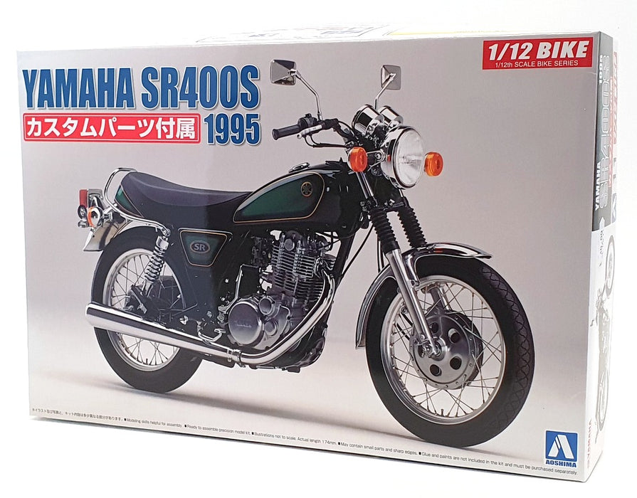 Aoshima 1/12 Scale Kit 05166 - 1995 Yamaha SR400S Motorbike