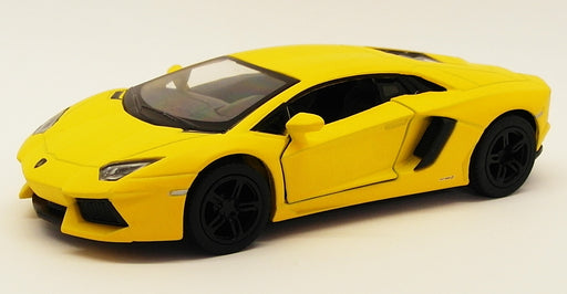 Lamborghini Aventador LP700-4 Yellow - Kinsmart Pull Back & Go Metal Model Car