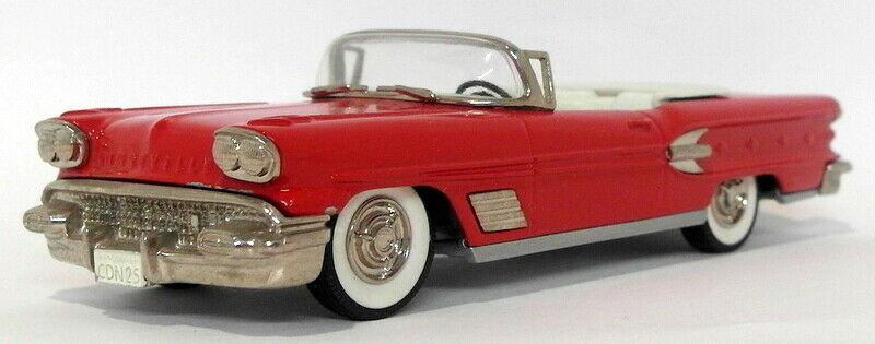 Brooklin 1/43 Scale BRK25 007A - 1958 Pontiac Bonneville PCTS 1990 1 Of 500 Red