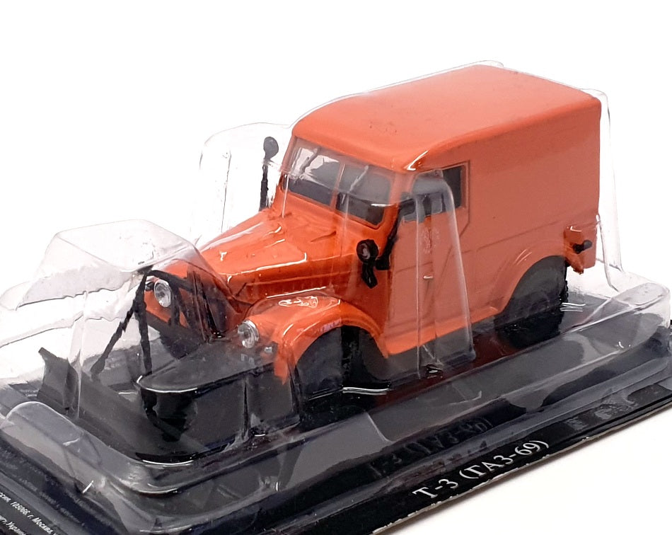 Altaya 1/43 Scale Diecast 189287 - Gaz 69 T-3 Van - Orange