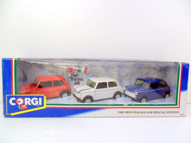 Corgi 1/36 Scale 94171 - Austin Mini 3 Model Set The Italian Job Special Edition