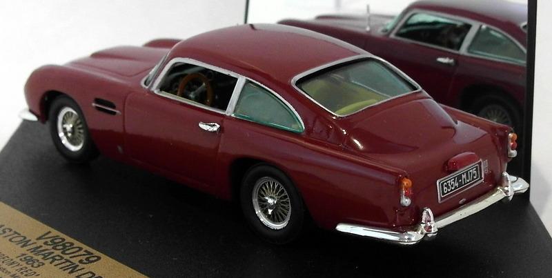 Vitesse Models 1/43 Scale Diecast V98079 - 1963 Aston Martin DB5 - Peony Red