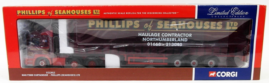 Corgi 1/50 Scale CC12012 - MAN F2000 Curtainside - Phillips