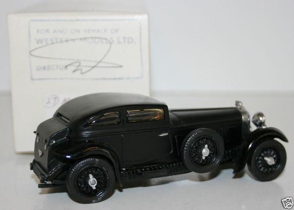 WESTERN MODELS MIKE STEPHENS 1st PROTOTYPE - MOTORKITS - BENTLEY BARNATO - BLACK
