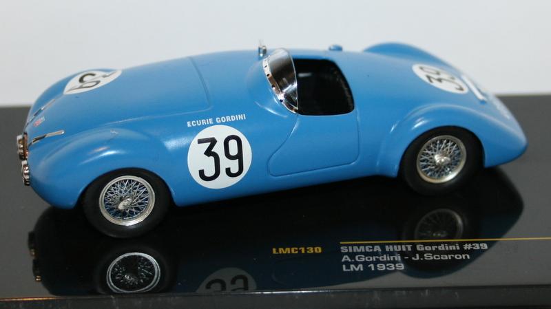 Ixo 1/43 Scale - LMC130 - Simca Huit Gordini / Scaron #39 Le Mans 1939